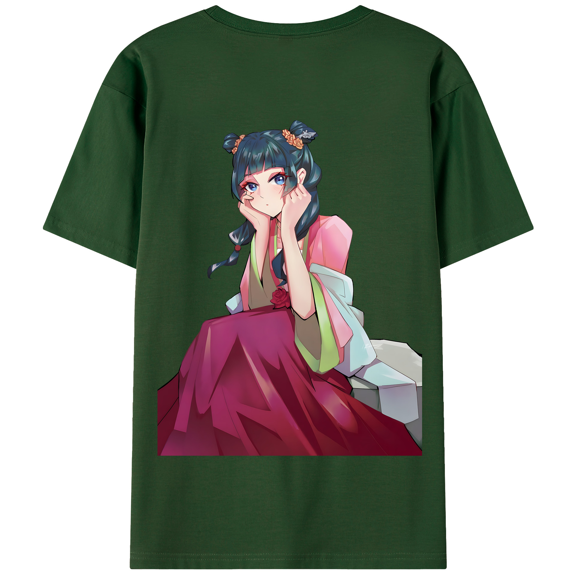 （画像用） 薬屋のひとりごと The Apothecary Diaries 綿100％半袖Tシャツ（背面プリント）